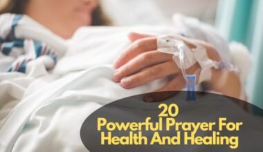 Prayer For Health And Healing