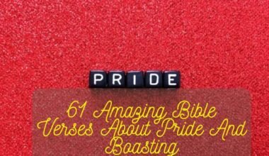 Bible Verses About Pride And Boasting