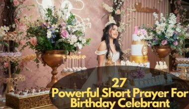 Short Prayer For Birthday Celebrant