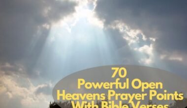 Open Heavens Prayer Points With Bible Verses